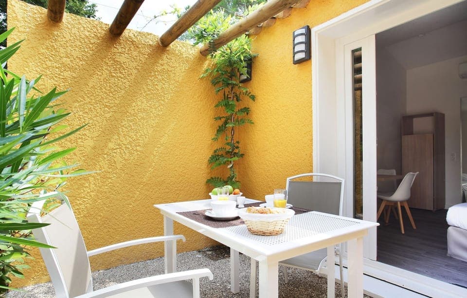 Open the door and step out onto your private balcony!