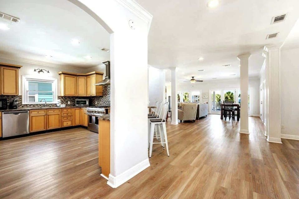 The second floor living space is simply jaw-dropping!