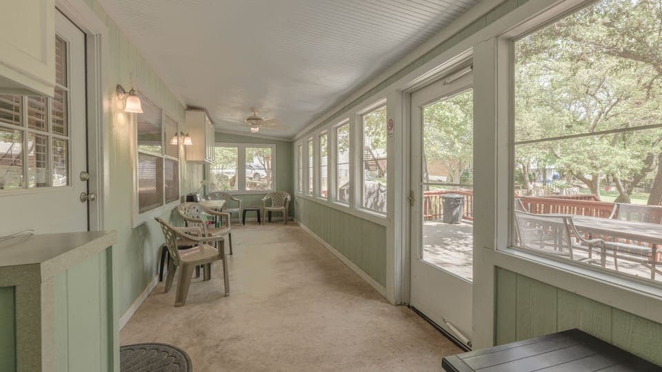 Screened in porch to enjoy outside