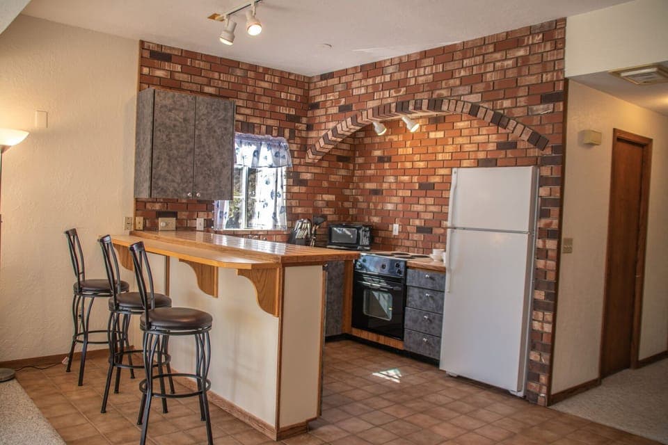 Enjoy meals in or walk to nearby restaurants.