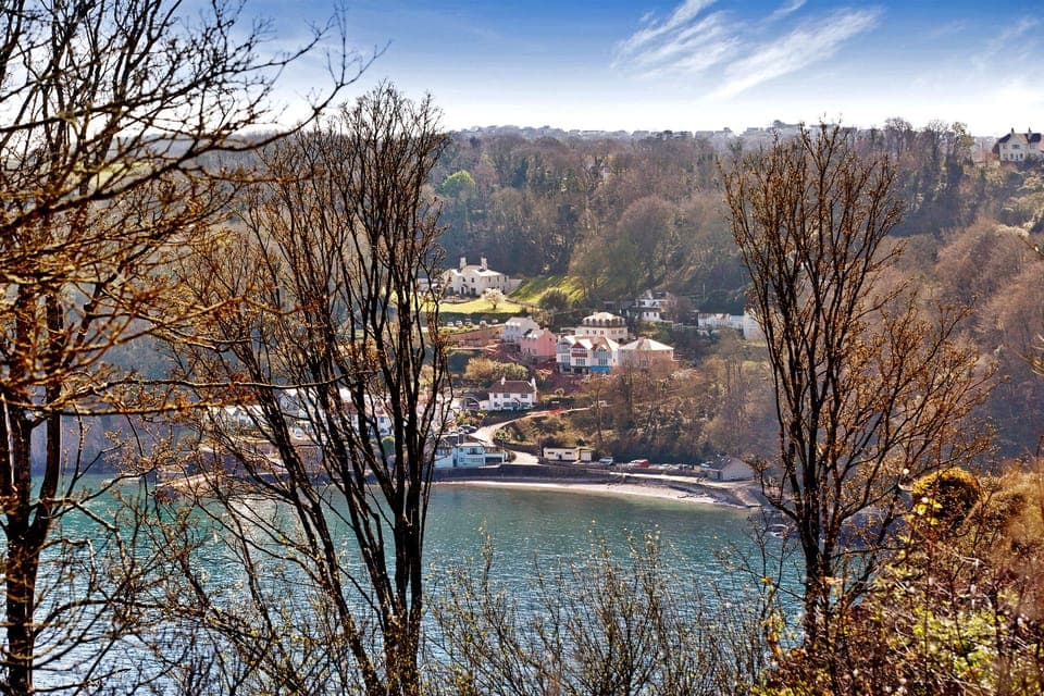 Views over to Babbacombe beach and the renowned Cary Arms pub.