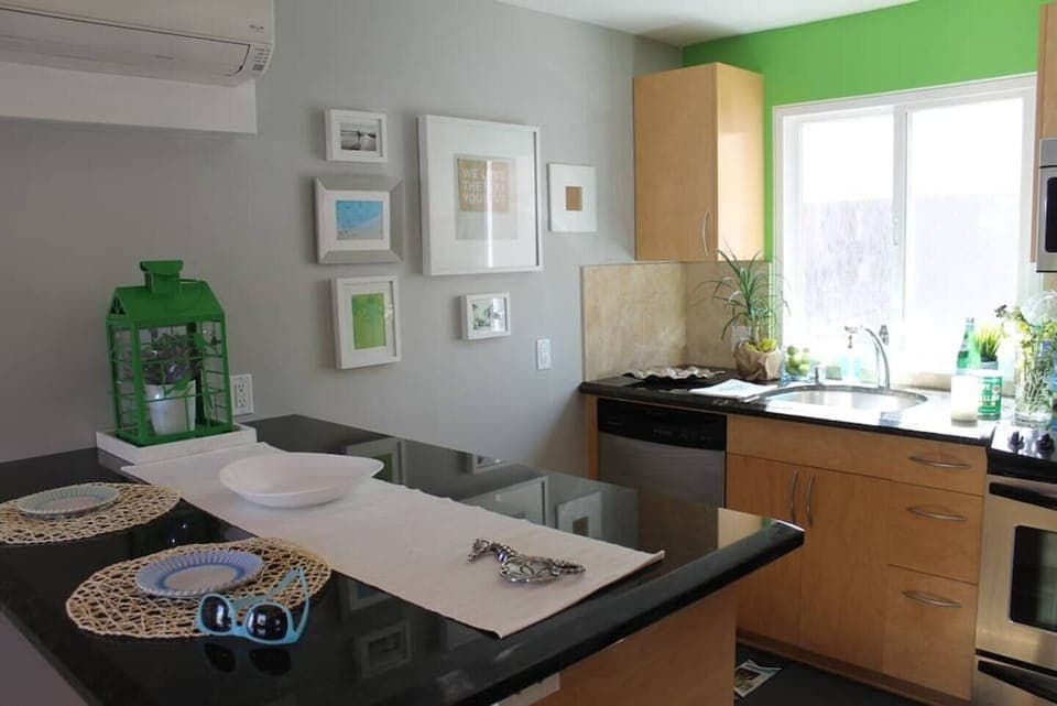 Granite kitchen island