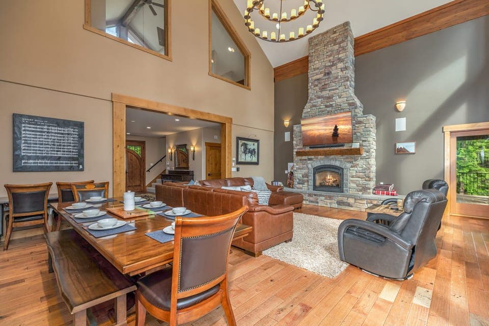 Formal Dining – Fireplace + Large Table for Memorable Dinners