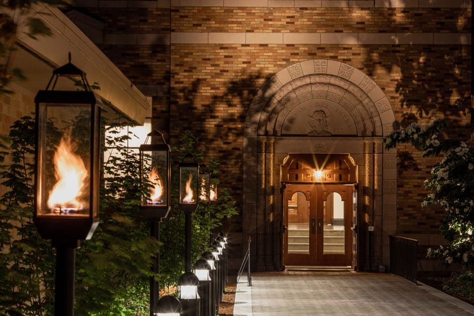 Front of property - evening/night