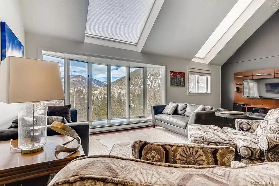 Living room with beautiful views