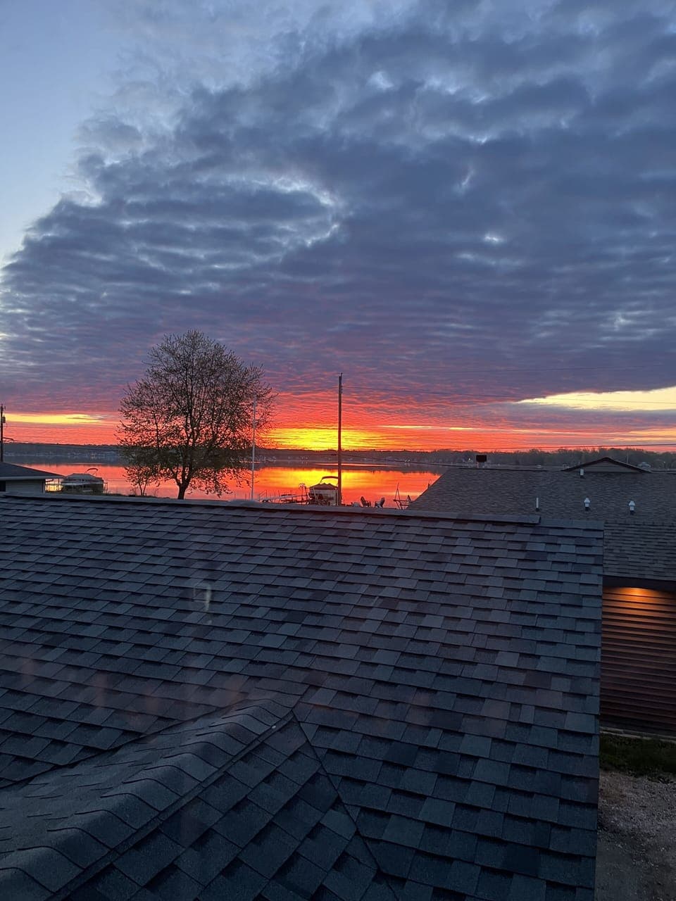 View from bedroom window 
