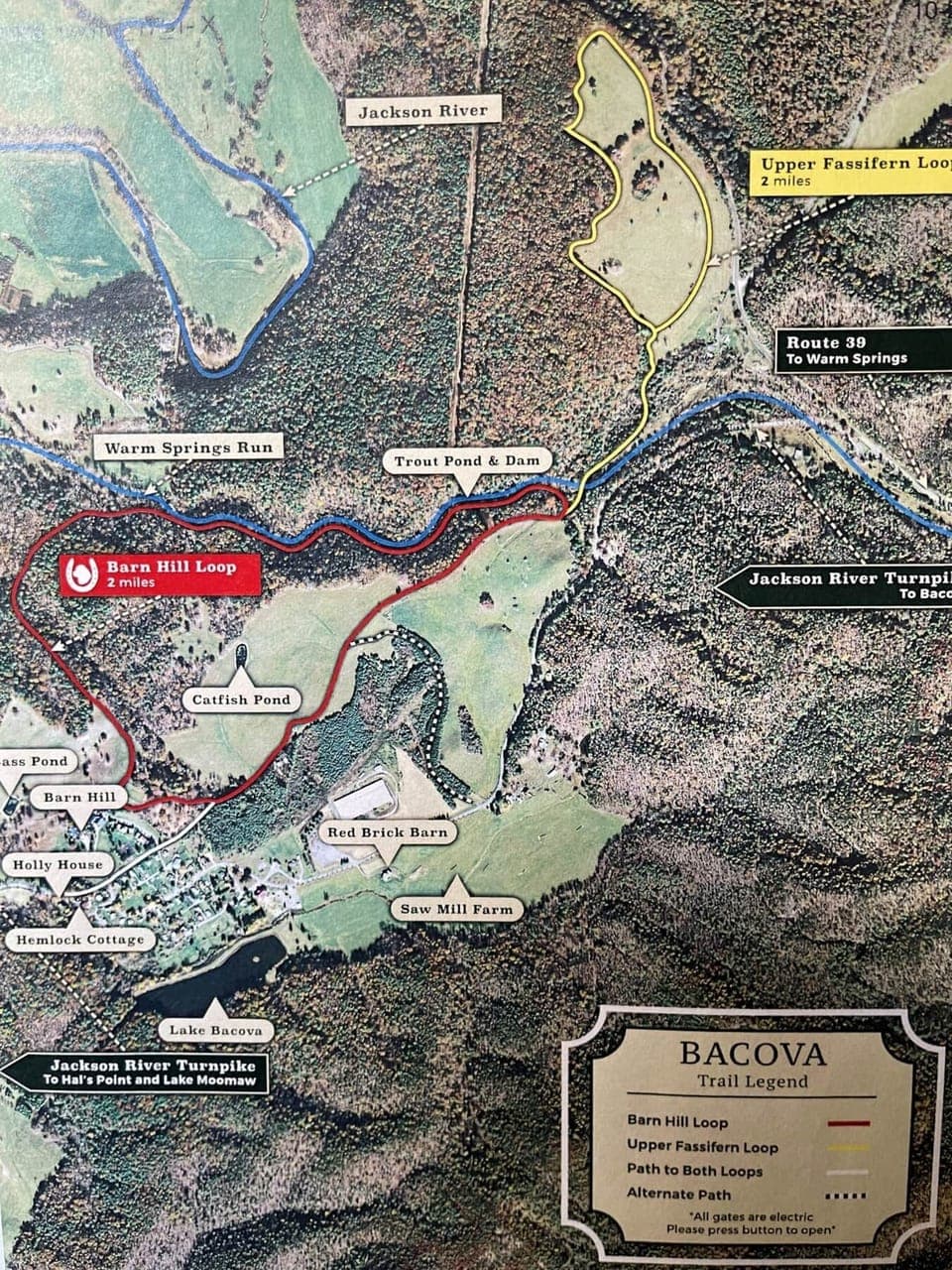 Barn Hill Loop Trail Map