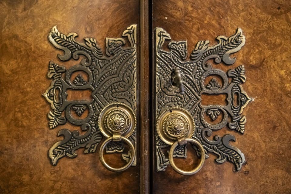 First floor: Antique furniture sets the scene at Theaked Stones