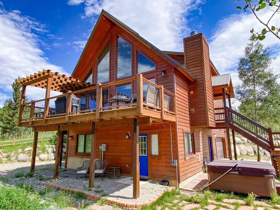 The decks and windows give you places to soak up your surroundings