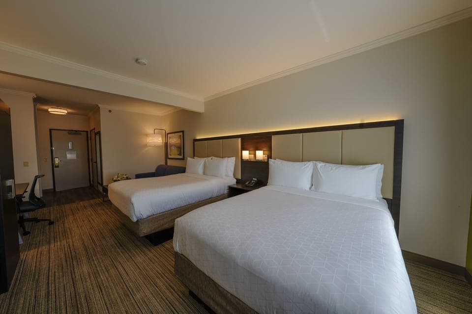 Suite, 2 Queen Beds | In-room safe, desk, laptop workspace, iron/ironing board