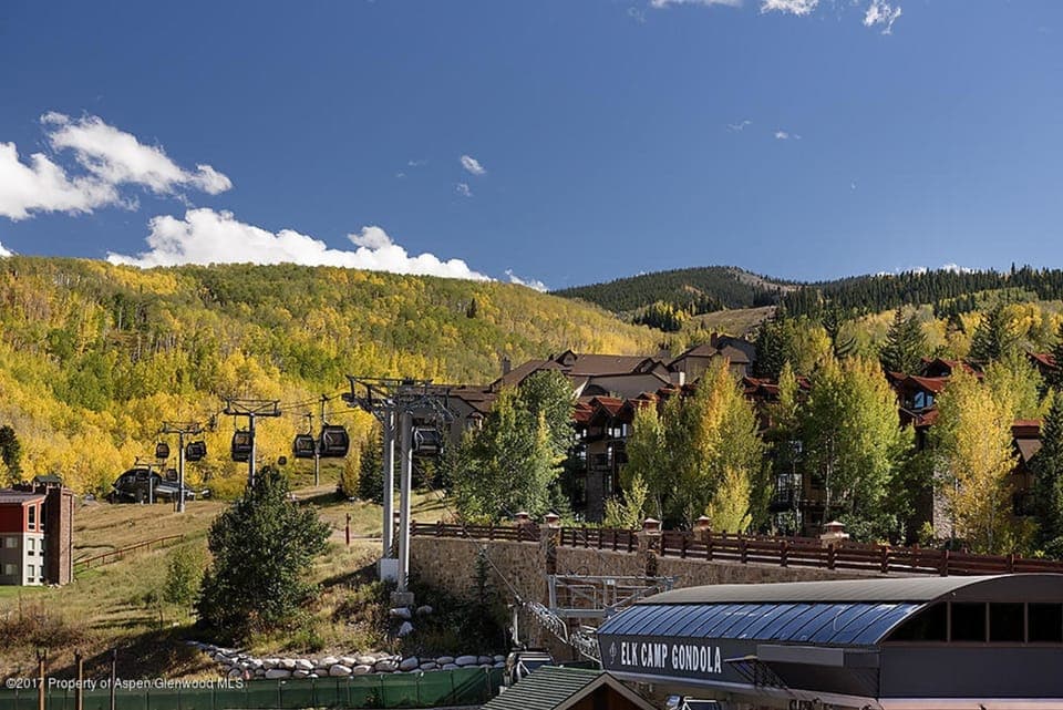 View of the slopes and the Gondola