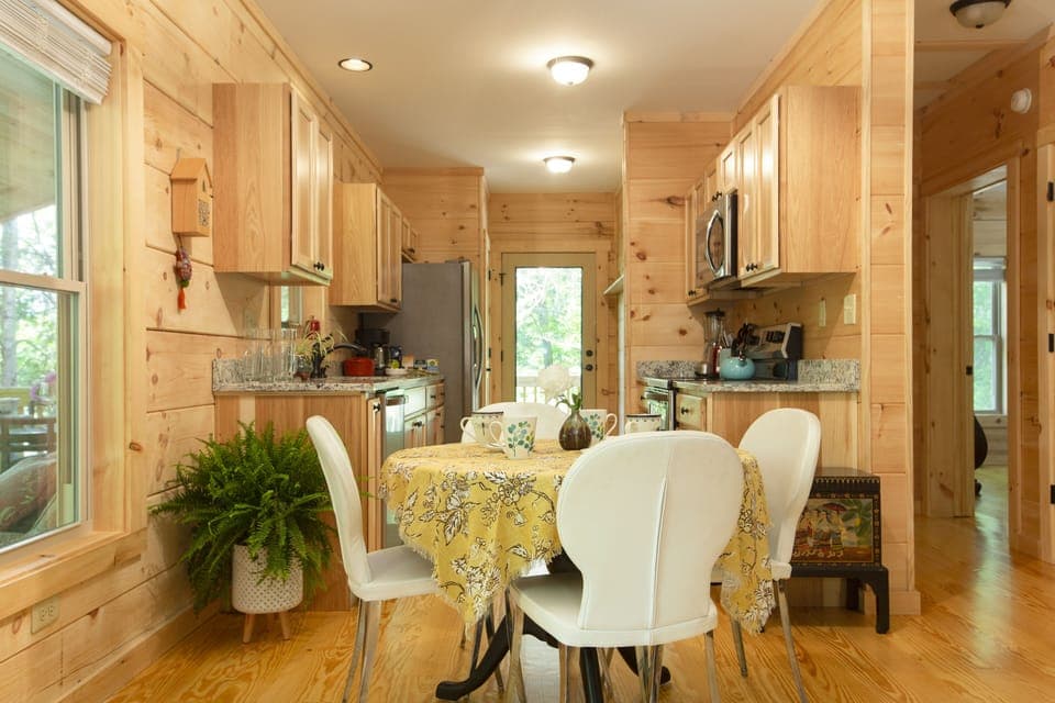 Open living room and kitchen 