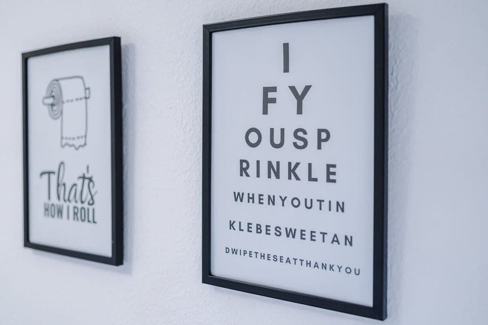 The one bathroom in the property benefits from a Bath with an overhead shower, toilet and sink.