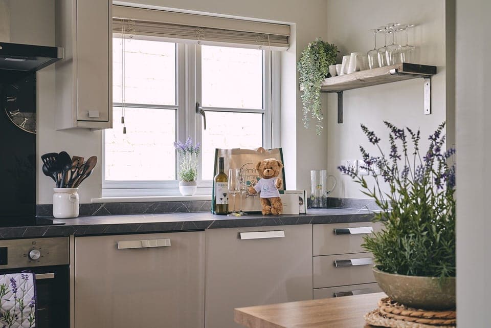 The kitchen at Bay Tree Cottage, Cotswolds