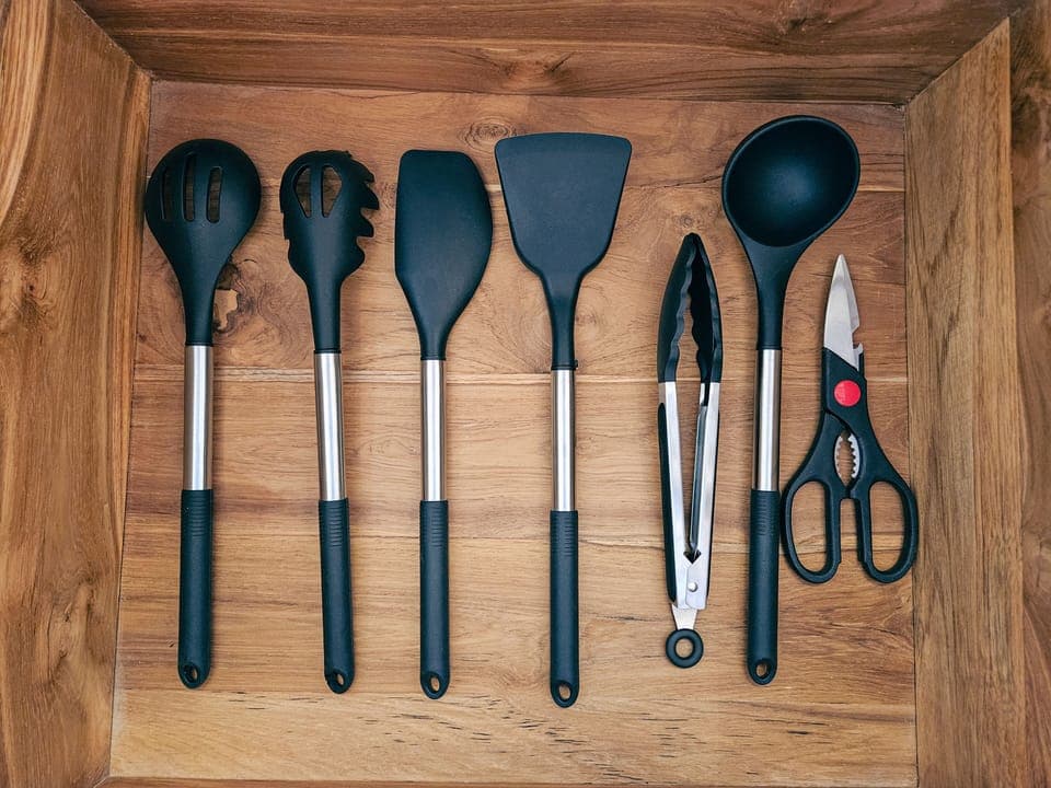 Villa | Private kitchen | Fridge, microwave, electric kettle, freezer