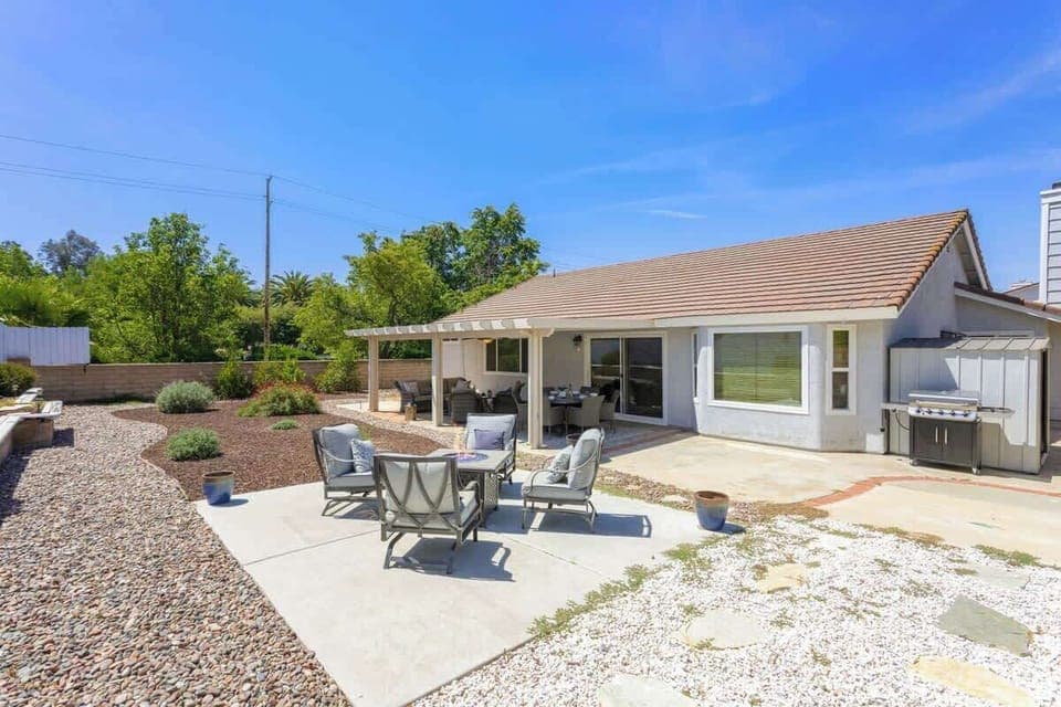 On those chilly nights enjoy a glass of wine around the fire pit