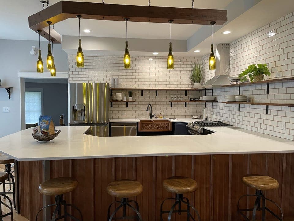 Enjoy hanging out with your entire group in the spacious kitchen.
