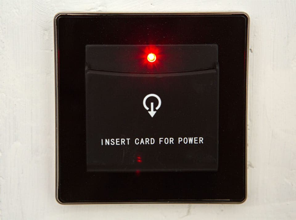 You're gonna need card to enter the room. we secure your privacy