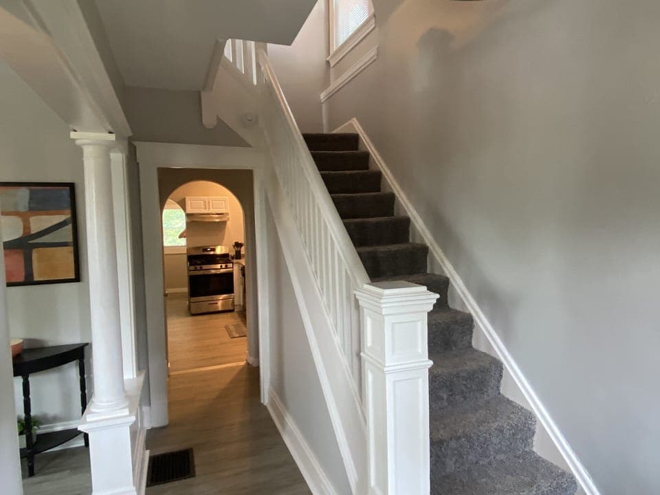 Entry and stairs to the second level