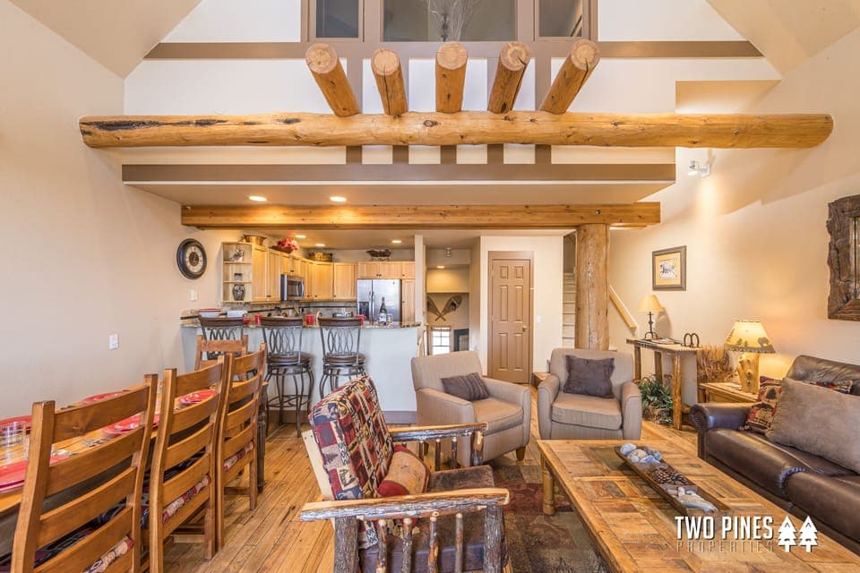 Open Concept Living, Dining and Kitchen Areas