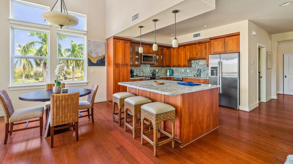 Pili Mai Resort at Poipu #15I - Kitchen & Dining Room - Parrish Kauai