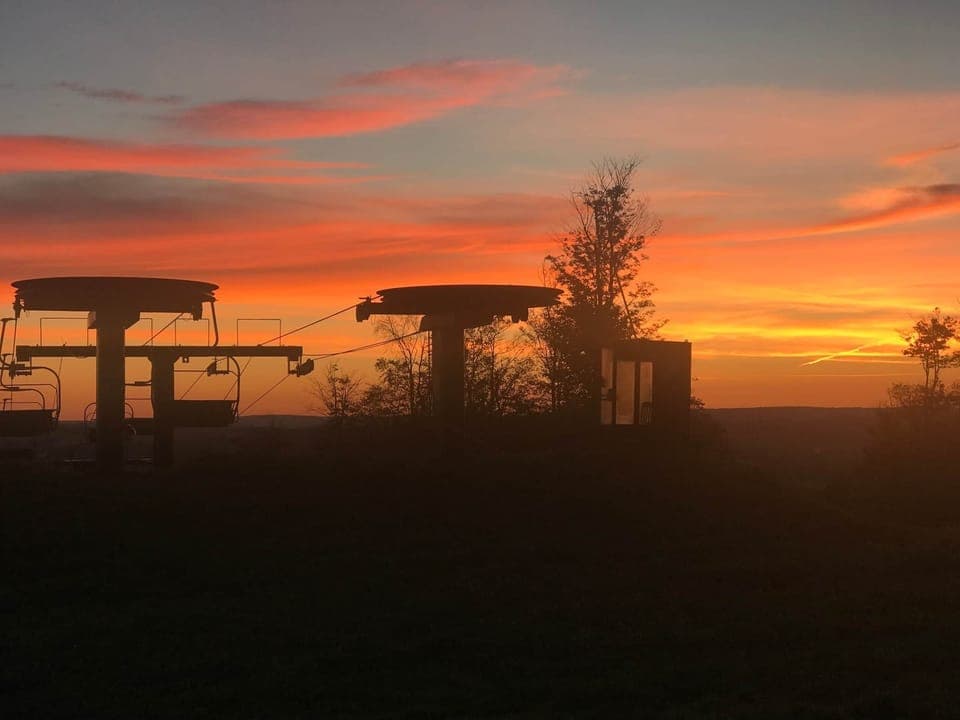 Coffee at Sunrise on Back Deck