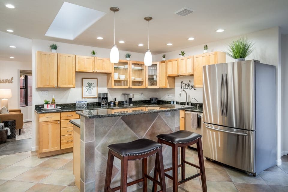 Fabulous, well-stocked kitchen with all the amenities you need.