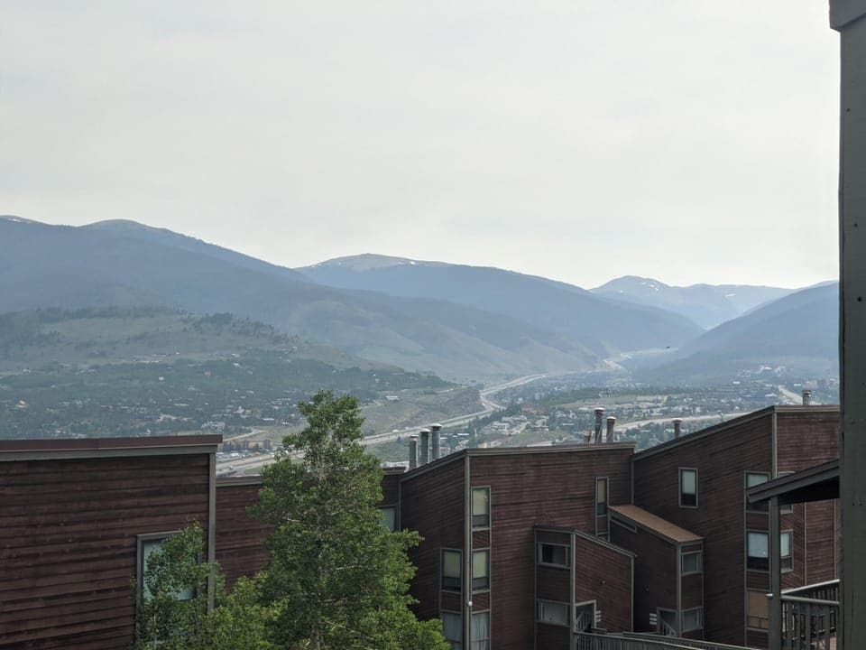 view from balcony