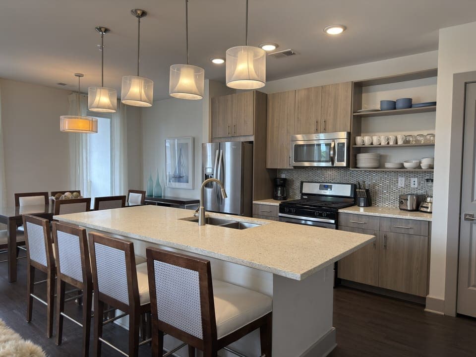 Spacious and Well Lit Kitchen