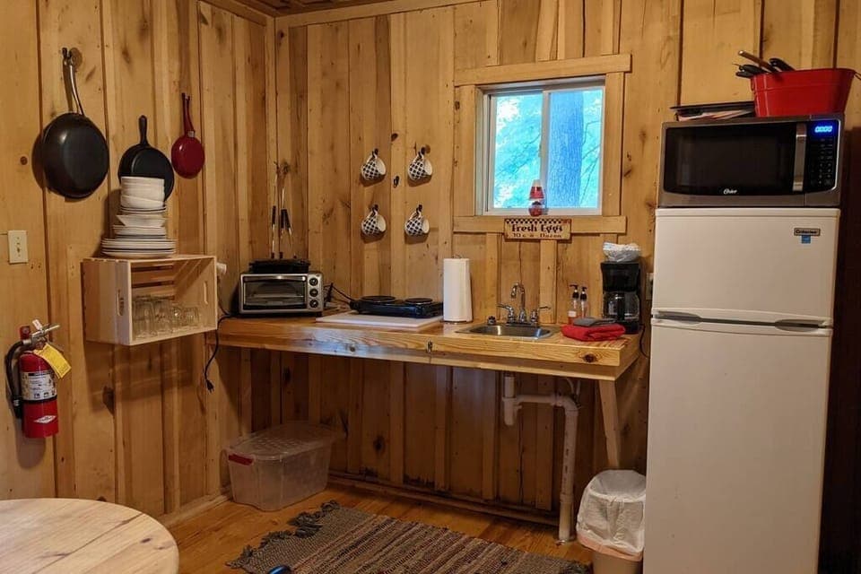 Cabin 7 kitchen area
