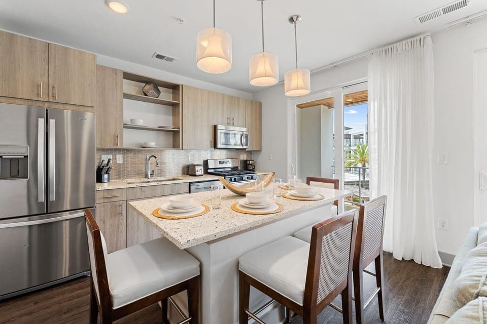 Spacious and Well Lit Kitchen