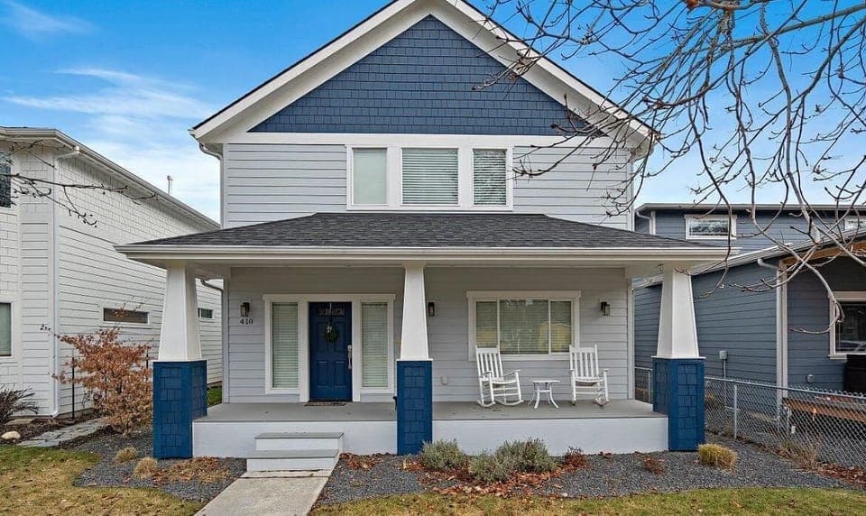 Front View- This home is within walking distance to the beach. 