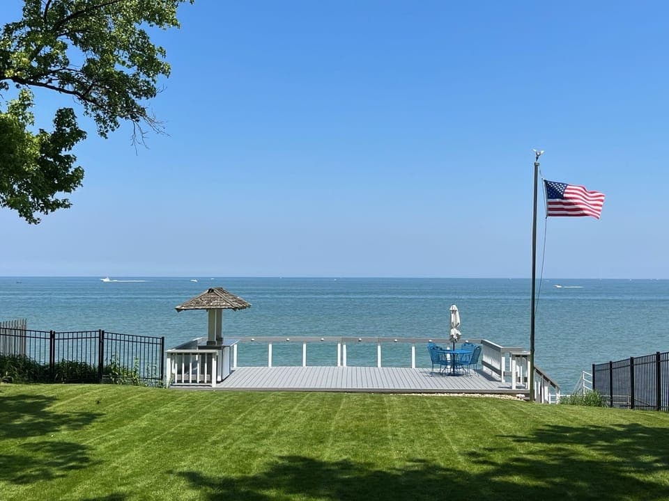 View of Lake Erie from house