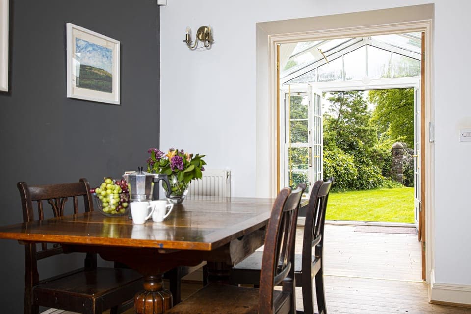 Dining Room with Garden Views