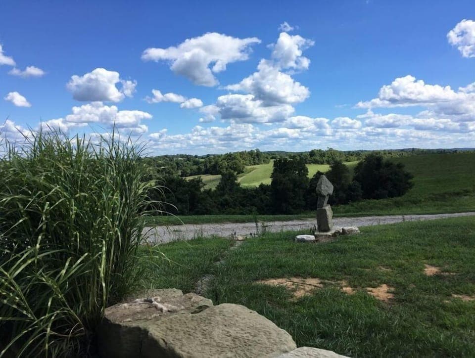 View from the front porch - great spot to enjoy your morning coffee 