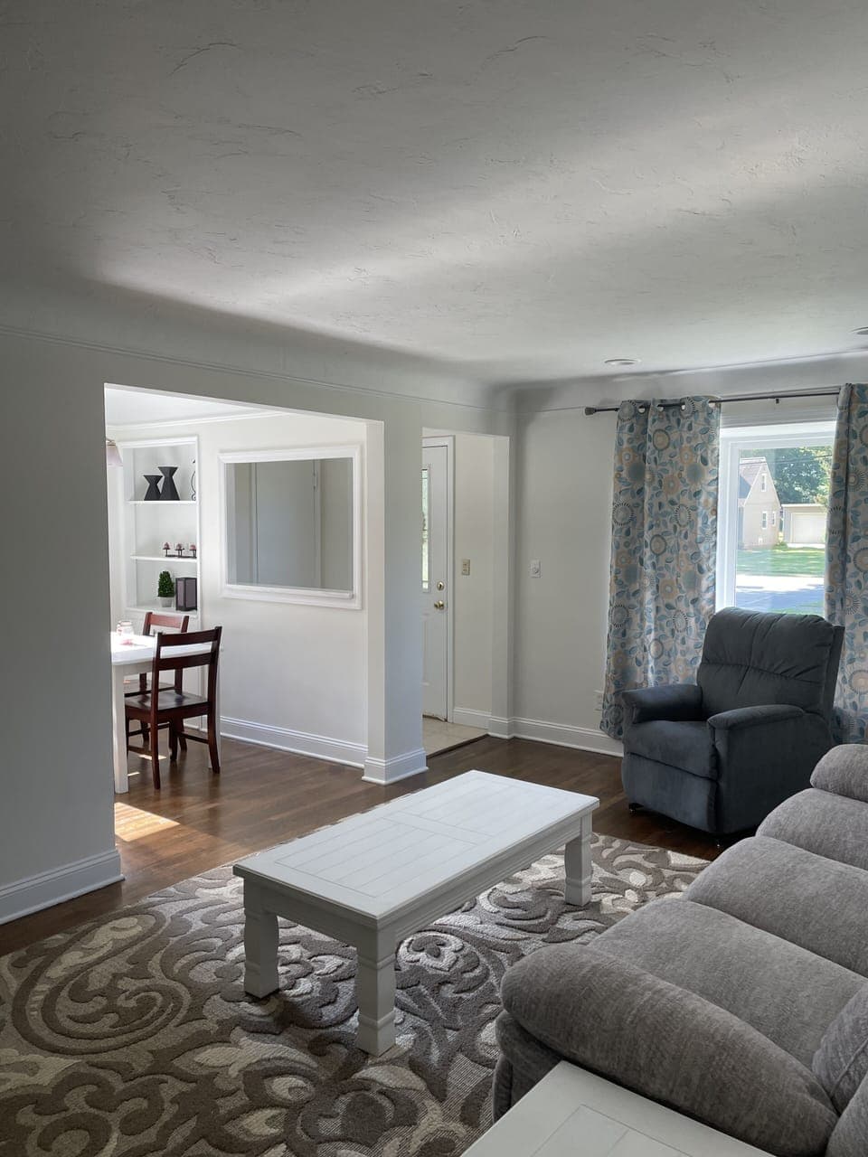 Living room - The living room flows naturally into the dining area and kitchen