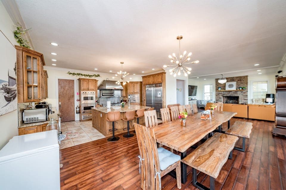 Kitchen view from dining room