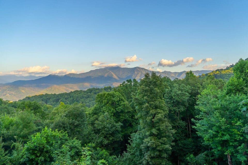 Stunning views for Mt LeConte from every corner of the chalet.