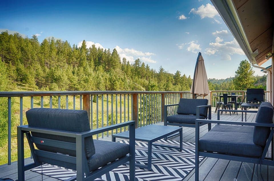 Lounge area on deck