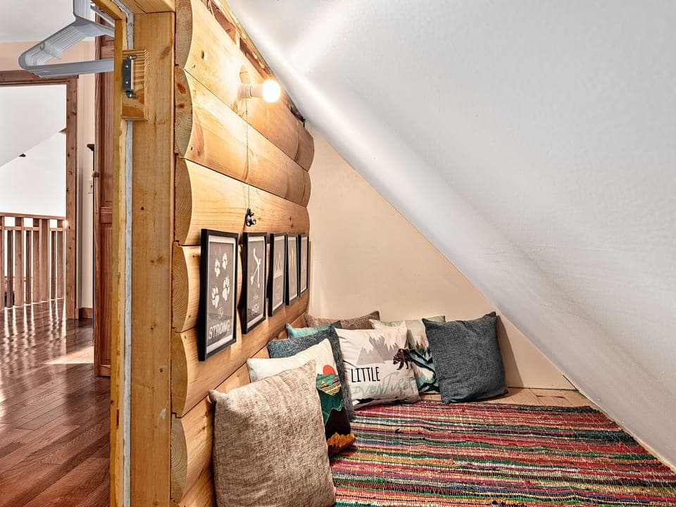 Hidden away in the closet is the Cub Cave for kids to relax and enjoy.