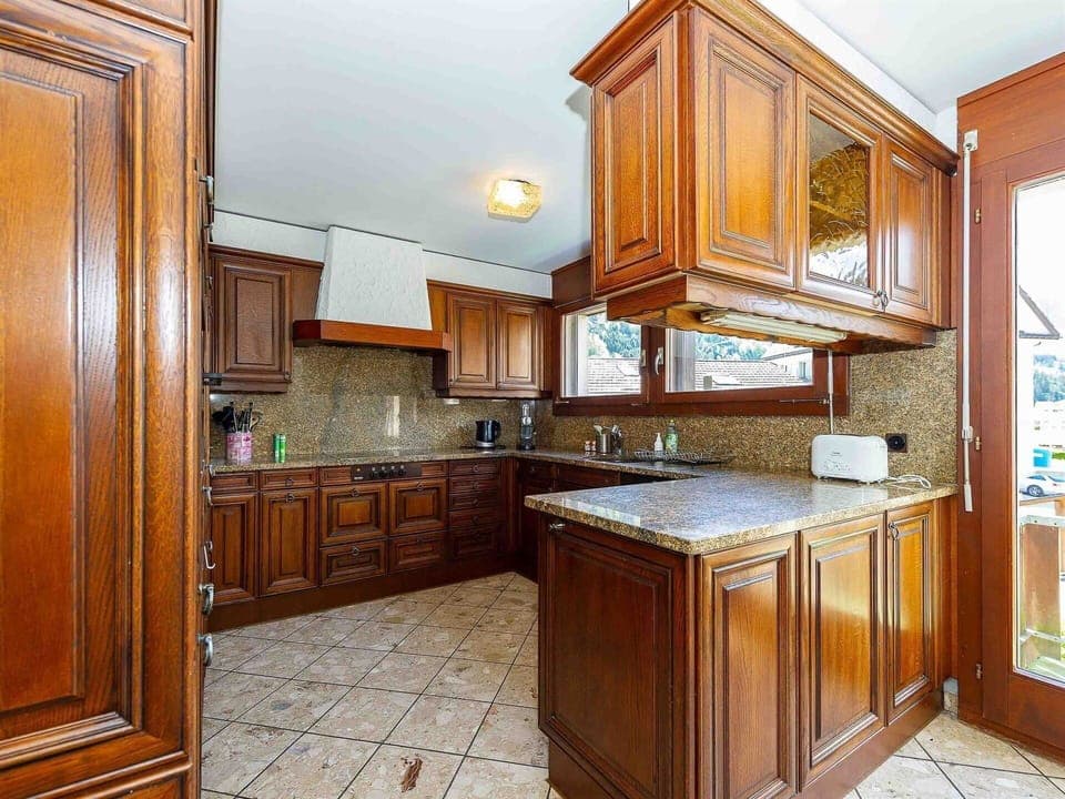 Cabinetry, Countertop, Furniture, Drawer, Wood, Kitchen, Architecture, Interior Design, Wood Stain, Flooring