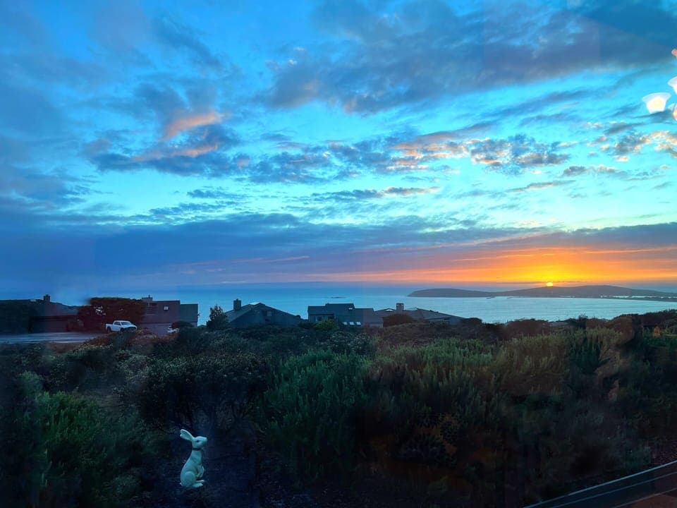 sunset view from sunroom