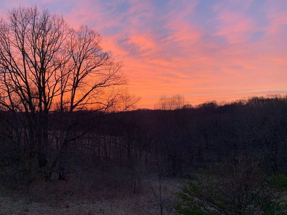 Sunset at the Madison off the back deck