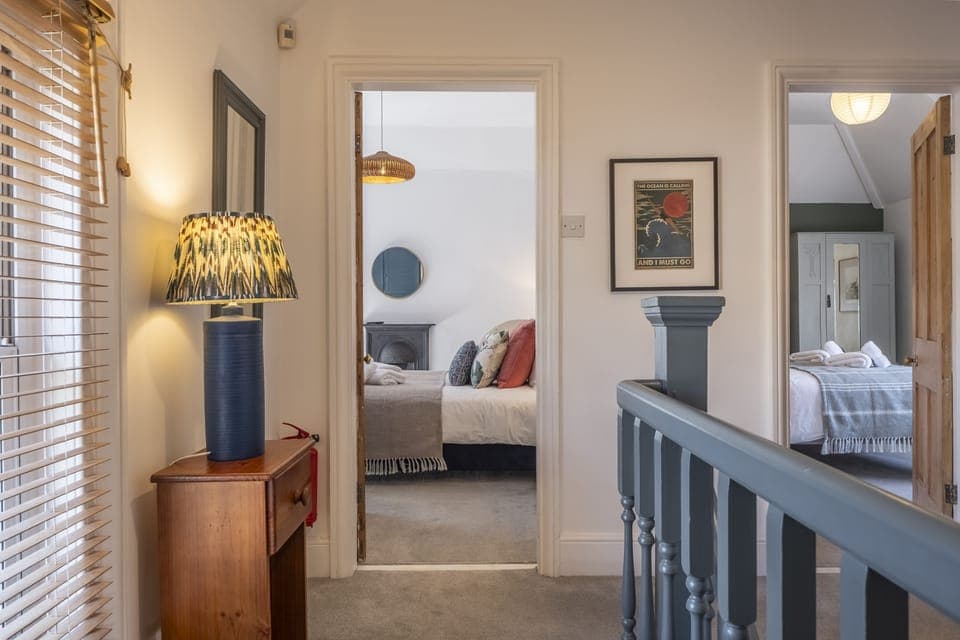 First floor: Landing looking into the master bedroom