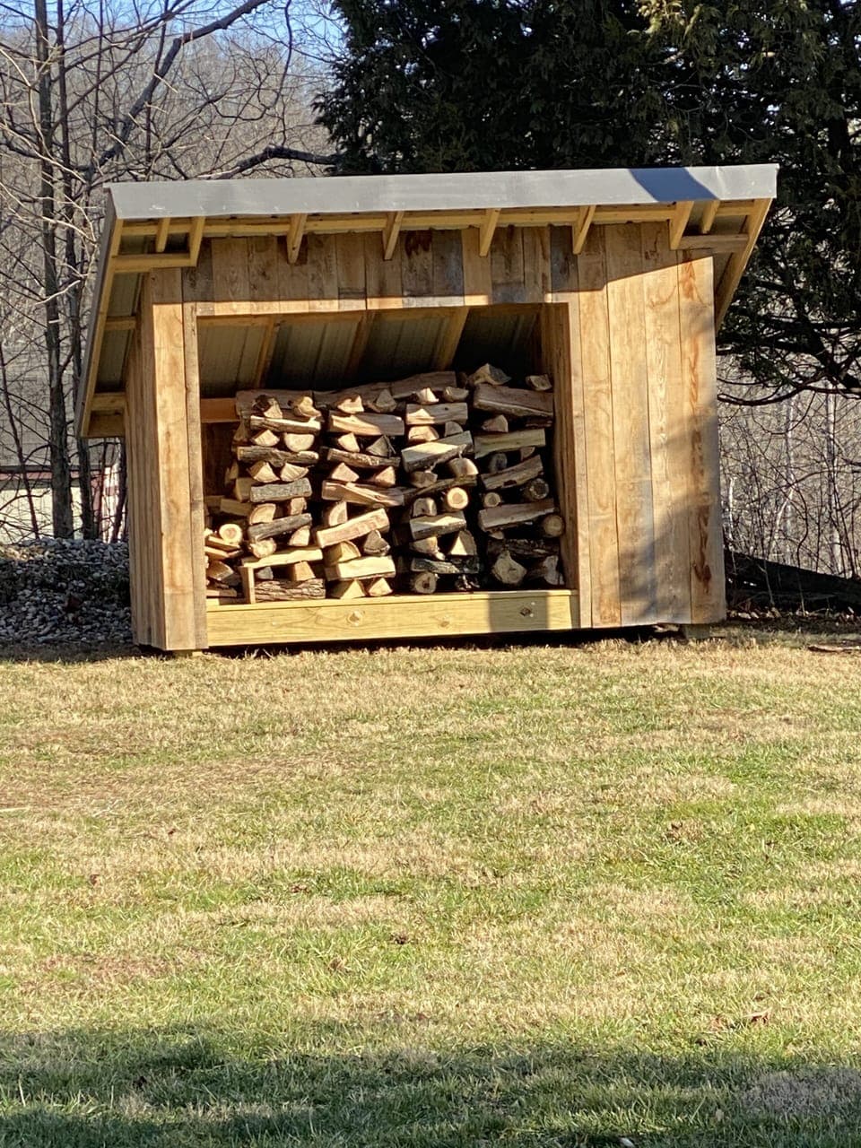 Forgot firewood? No worries, we got you covered.   Complementary firewood. 