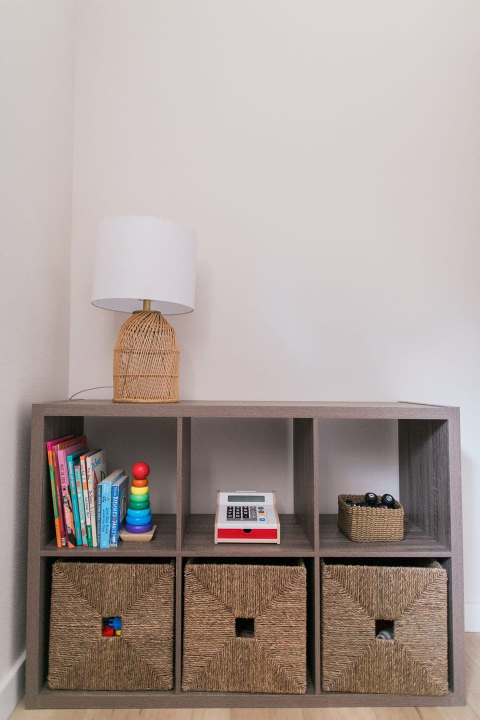 Kids play nook with toys and books provided for littles.