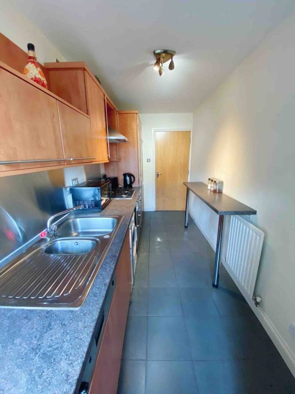 Apartment | Private kitchen | Fridge, microwave, oven, stovetop