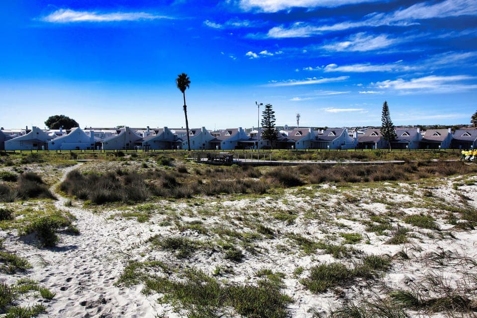 On the beach, white sand