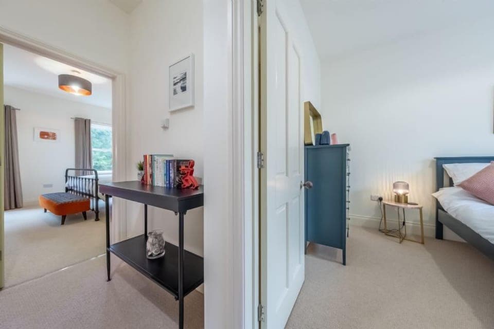 First floor: Bedroom two with double bed