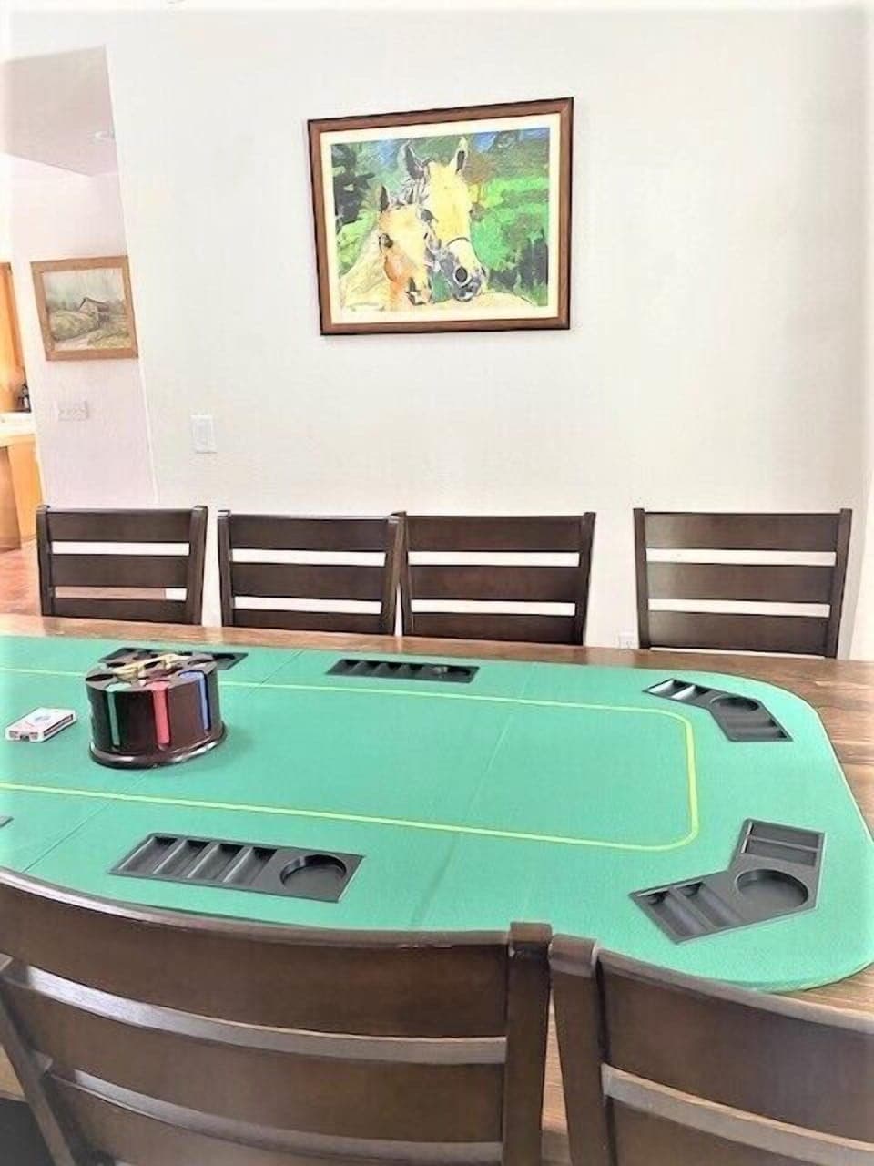 Poker set up.